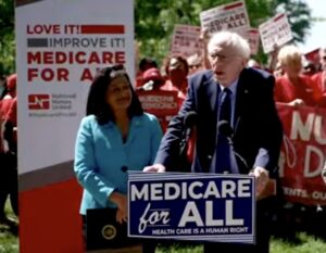 Rep. Pramila Jayapal and Sen. Bernie Sanders introduce the Improved Medicare for All Act of 2025